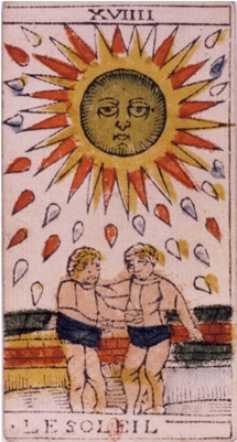 Le Soleil est la dix-neuvième lame du Tarot de Marseille.  